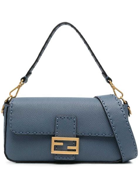 fendi be baguette leather shoulder bag|fendi old baguette 1990.